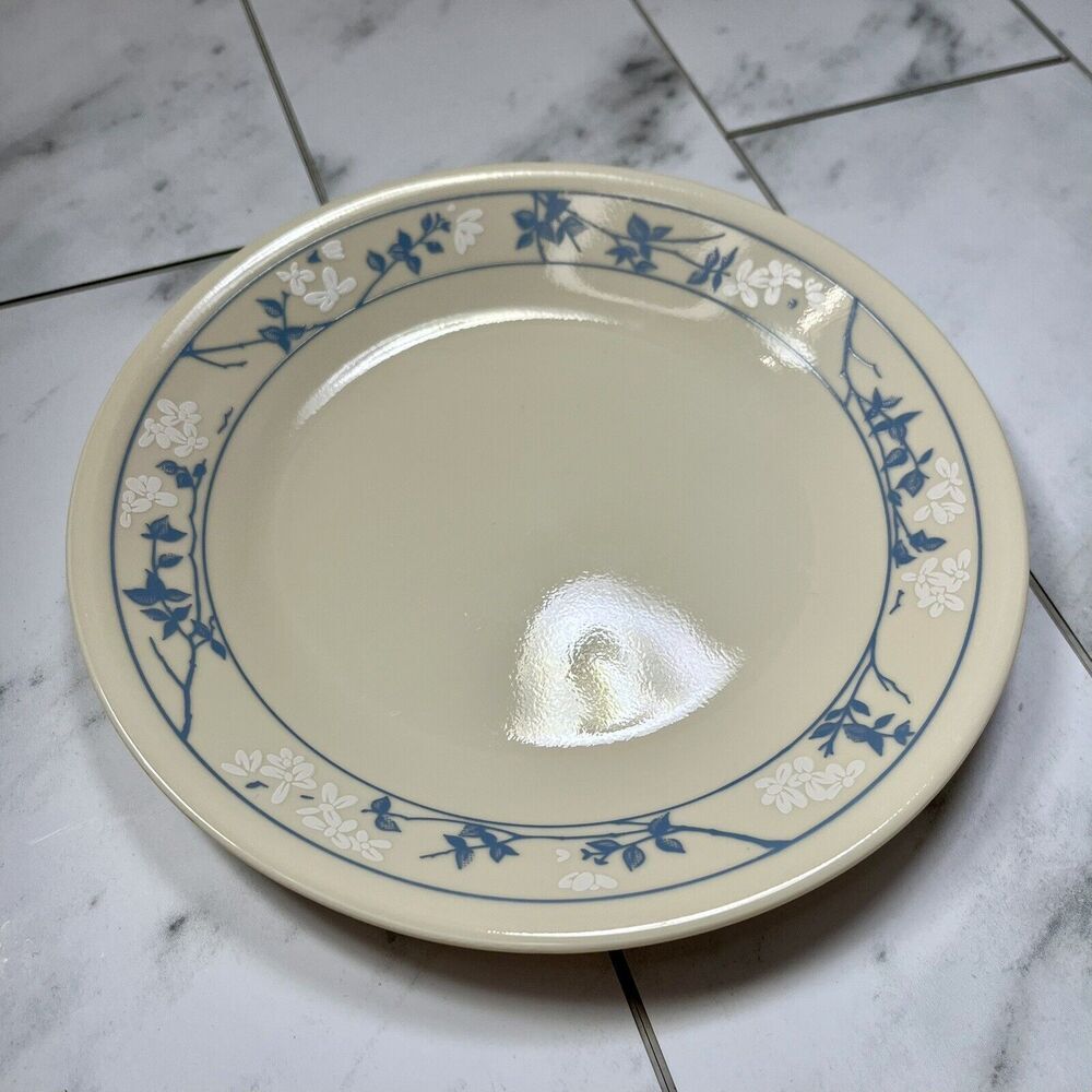 Corelle First of Spring Dessert Bread &Butter Plates 6 3/4" One White & Blue